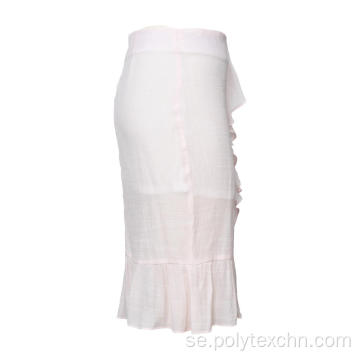 Slim Sexig Bodycon Pencil kjol Ruffles kjol